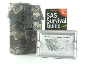 ultimate survival kit , pouch and sas survival book