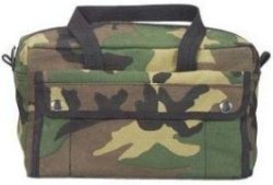 Military Style "Bug Out Bag" wood camo