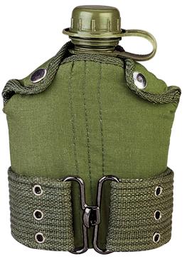 GI Type Plastic Canteen & Pistol Belt