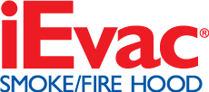 ievac smoke fire escape hood logo